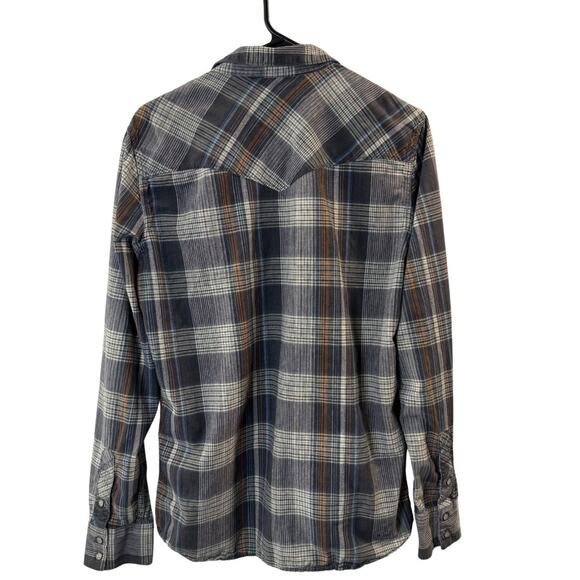 Vans Men’s Plaid Snap Up Shirt Size M - Picture 2 of 4